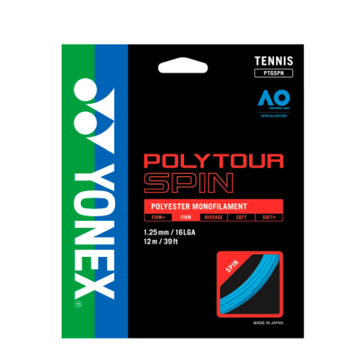Cuerda Yonex Poly Tour Spin 1.25 / 16L Azul