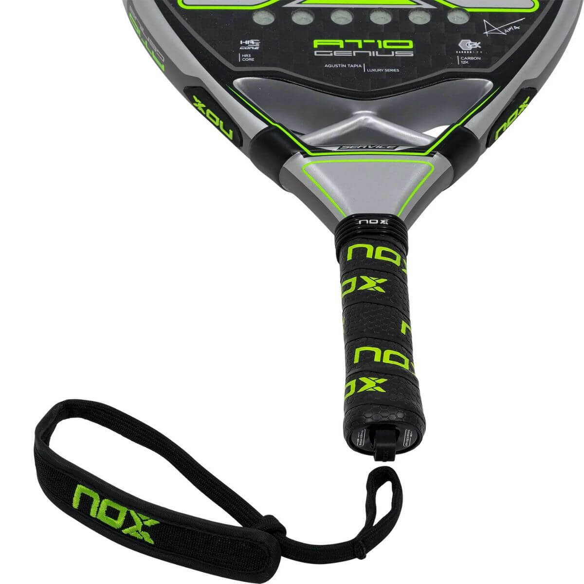 Pala Padel Nox AT10 Genius Arena 12K By Agustin Tapia (360-375gr) – Set  Point Chile